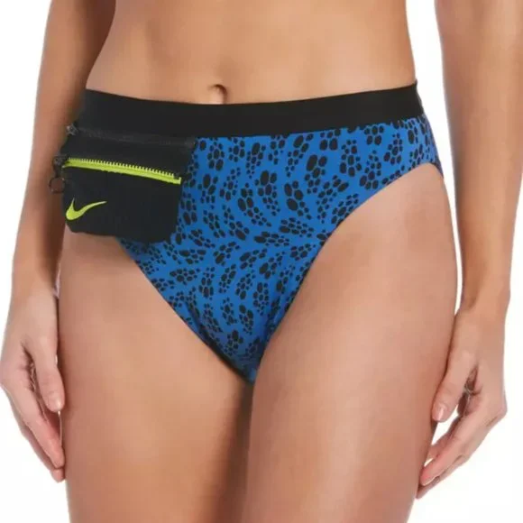 NIKE Swim Party Dots Bikini Bottom NESSC268-442 Pacific Blue Women - Picture 5 of 5